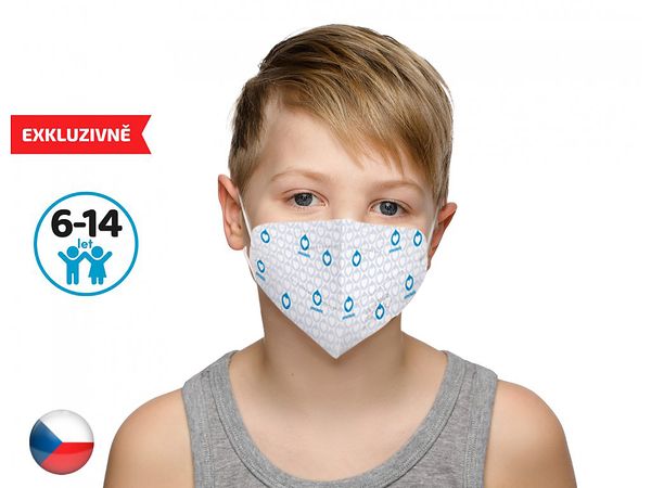 Dětský respirátor FFP2 s Kapkou naděje - 10 ks